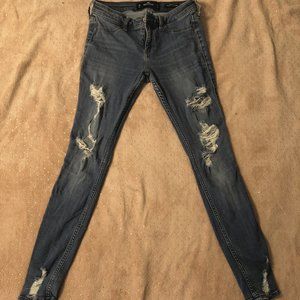 Hollister Low Rise Distress Stretch Jean Legging S